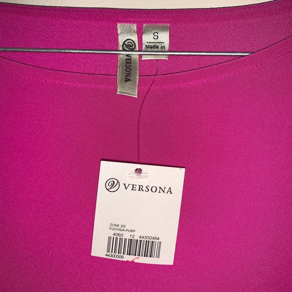 Versona Pink and Sheer Top Women’s size S - Picture 4 of 6
